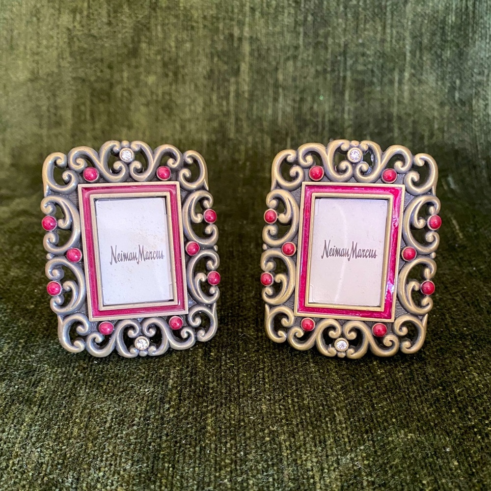 Jay Strongwater Mini Frames made for Neiman Marcus - Set of 2